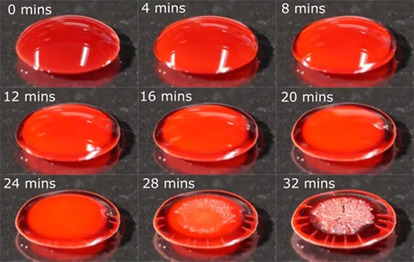 blood drying